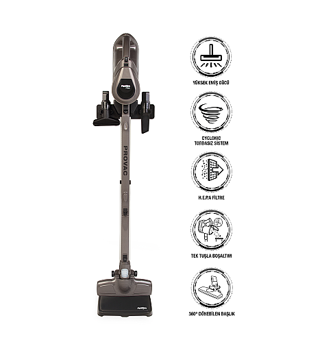 Fantom Provac P 5000 Cyclone Dikey Süpürge Antrasit - 1