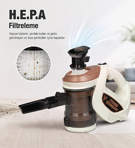 Fantom Provac P 5000 Cyclone Dikey Süpürge Krem - 13