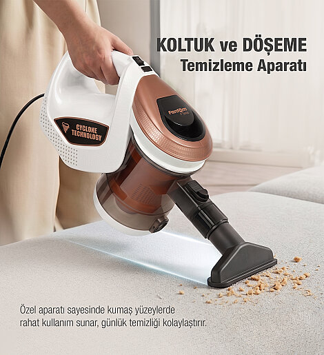 Fantom Provac P 5000 Cyclone Dikey Süpürge Krem - 15