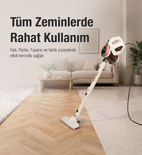 Fantom Provac P 5000 Cyclone Dikey Süpürge Krem - 10