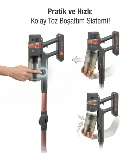 Fantom Quantum P 2050 Dikey Şarjlı Süp. Antrasit - 17