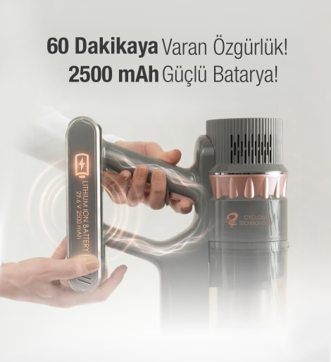 Fantom Quantum P 2050 Dikey Şarjlı Süp. Antrasit - 10