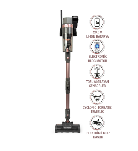 Fantom Quantum P 2050 Dikey Şarjlı Süp. Antrasit - 1