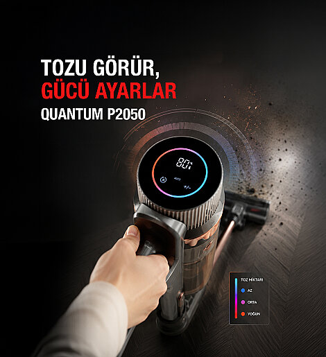 Fantom Quantum P 2050 Dikey Şarjlı Süp. Antrasit - 11