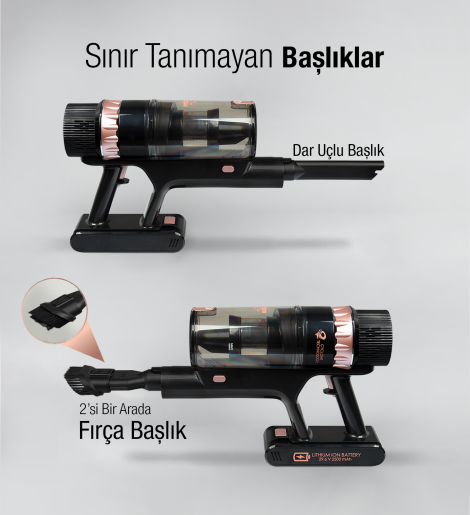 Fantom Quantum P 2050 Dikey Şarjlı Süp. Siyah - 18