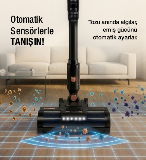 Fantom Quantum P 2050 Dikey Şarjlı Süp. Siyah - 11