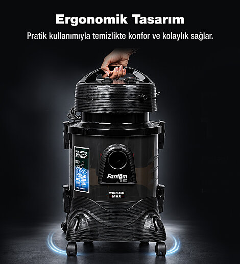 Fantom Robotıx CC 9500 Halı Yıkama Makinesi Siyah - 10