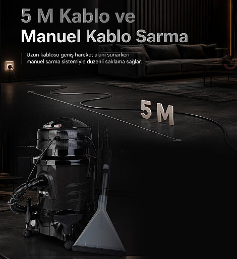 Fantom Robotıx CC 9500 Halı Yıkama Makinesi Siyah - 23