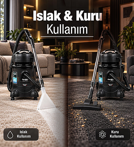 Fantom Robotıx CC 9500 Halı Yıkama Makinesi Siyah - 19