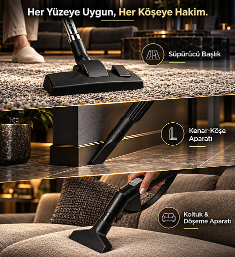 Fantom Robotıx CC 9500 Halı Yıkama Makinesi Siyah - 20