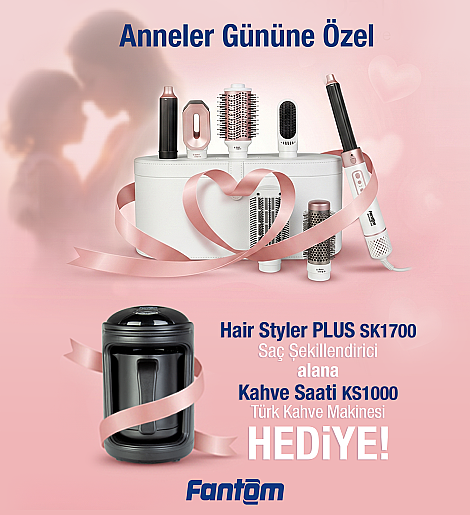 Fantom Sk 1700 Haır Stayler + Ks 1000 Kahve Mak. Hediyeli Beyaz - Fantom