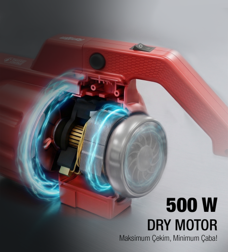 Fantom Speedy Pro DU 2100 Dikey Süpürge Kırmızı - 6