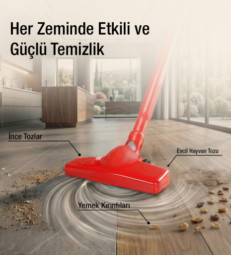 Fantom Speedy Pro DU 2100 Dikey Süpürge Kırmızı - 7