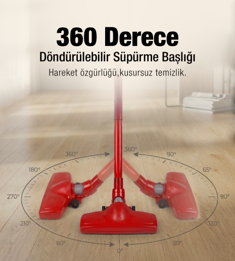 Fantom Speedy Pro DU 2100 Dikey Süpürge Kırmızı - 4