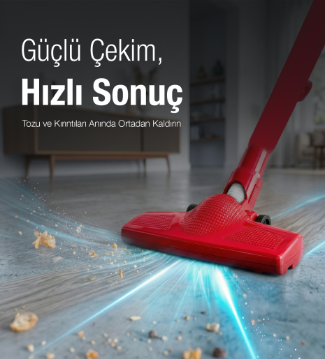 Fantom Speedy Pro DU 2100 Dikey Süpürge Kırmızı - 5