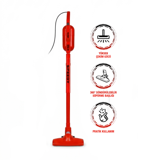 Fantom Speedy Pro DU 2100 Dikey Süpürge Kırmızı - 1