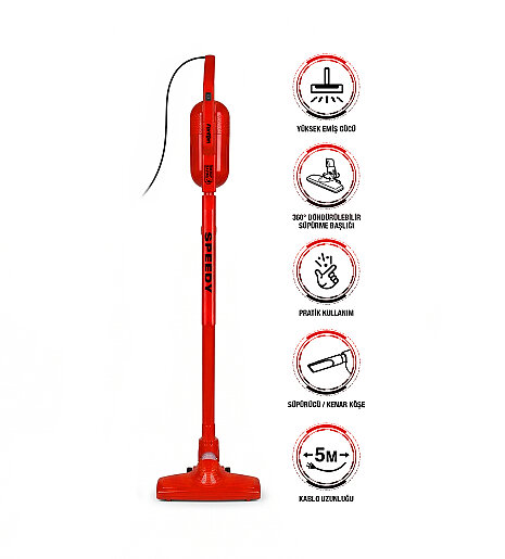 Fantom Speedy Pro DU 2100 Dikey Süpürge Kırmızı 