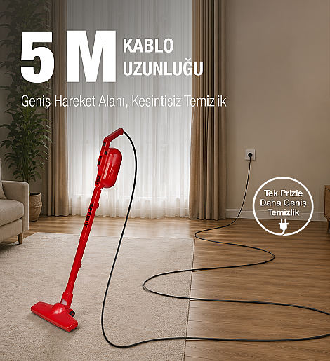 Fantom Speedy Pro DU 2100 Dikey Süpürge Kırmızı - 8
