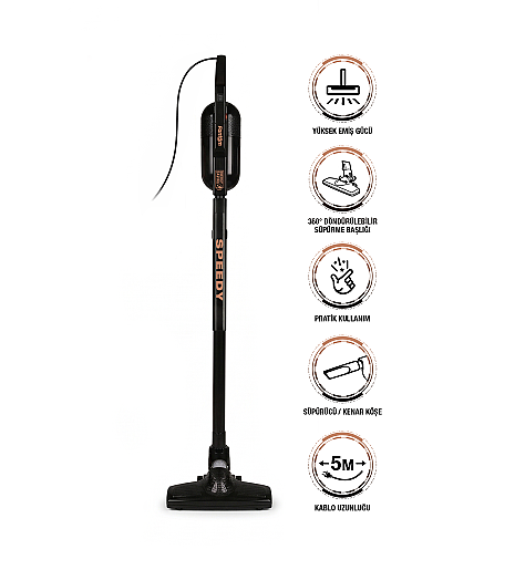 Fantom Speedy Pro DU 2100 Dikey Süpürge Siyah