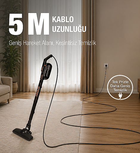 Fantom Speedy Pro DU 2100 Dikey Süpürge Siyah - 8